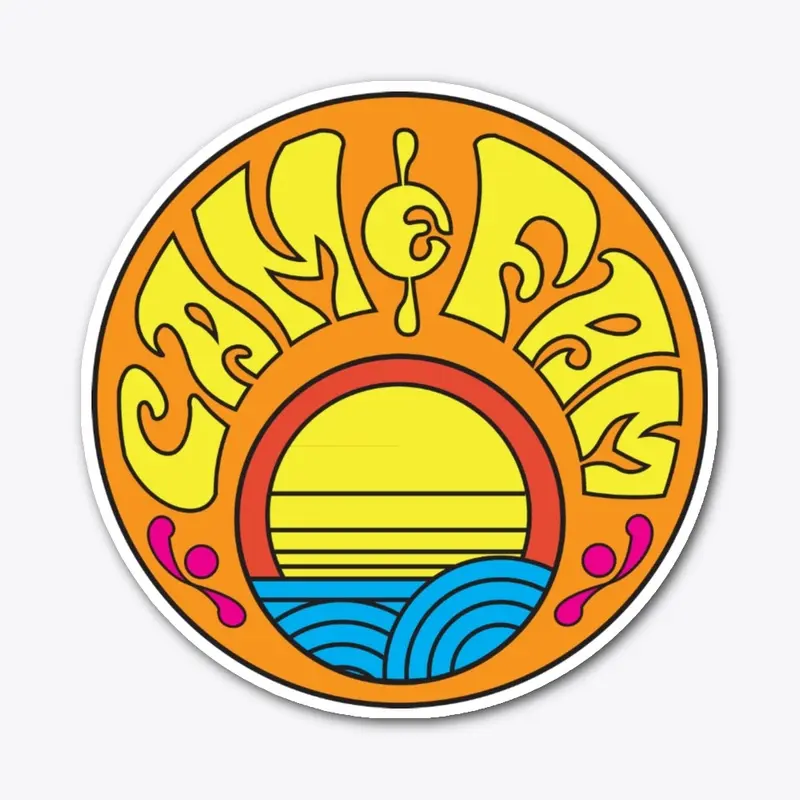 Cam And Fam Sunset Sticker